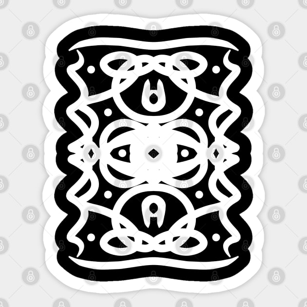 Lines Art 11 Sticker by Megadorim